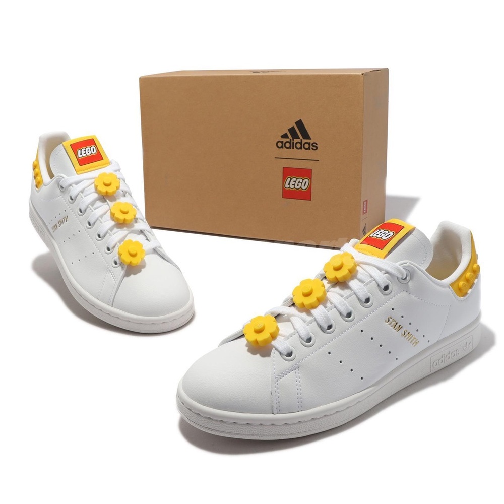 Adidas Originals Lego x Stan Smith w White and Yellow Women Casual